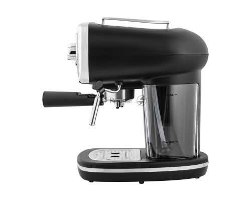 Кофемашина рожковая Maunfeld MF-736BK чёрный, исп. кофе - молотый, 1.2 л, 1100 Вт, 15 Бар.