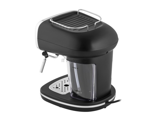 Кофемашина рожковая Maunfeld MF-736BK чёрный, исп. кофе - молотый, 1.2 л, 1100 Вт, 15 Бар.