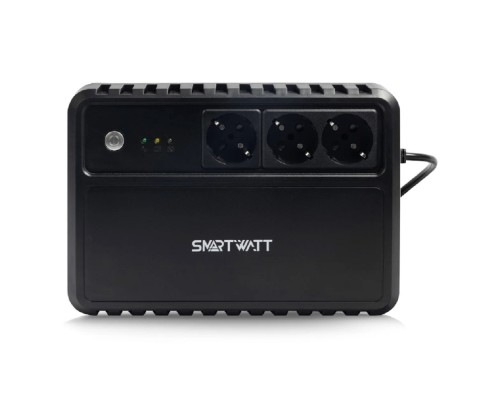 [Смартватт] SMARTWATT UPS SAFE 800 {линейно-интерактивный, 800/480 ВА/Вт, напольный, LED индикация, Shuko CEE7/4 - 3 шт}