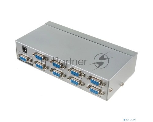 Делитель гнездо VGA на 8 гнезд VGA, 150 МГц, металл  REXANT