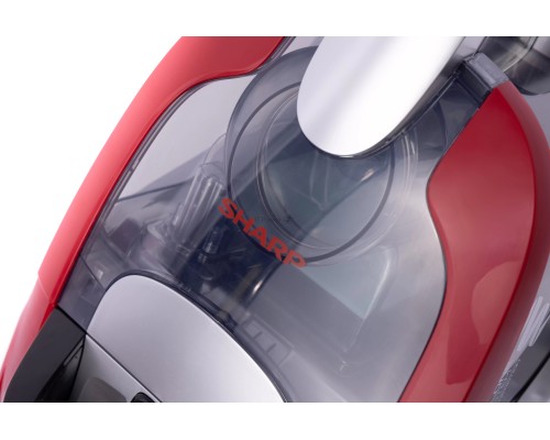 Пылесос Sharp ECNB16RR красный, 320/1600 Вт, уборка сухая, пылесборник контейнер 1 л