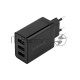 Сетевое зарядное устройство-переходник REXANT 3xUSB адаптер, 30W черное