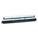Патч-панель 19дюйм 1U RJ45 кат.5e 24 порта PP3-19-24-8P8C-C5E-110D черн. Hyperline 246095