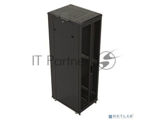 Шкаф напольный 19дюйм 42U 2055х800х1000мм TTB-4281-DD-RAL9004 перф. двери черн. Hyperline 392684