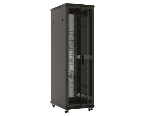 Шкаф напольный 19дюйм 42U 2055х800х1000мм TTB-4281-DD-RAL9004 перф. двери черн. Hyperline 392684