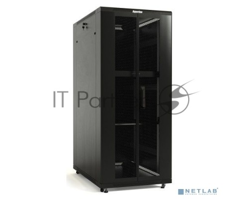Шкаф напольный 19дюйм 42U 2055х800х1000мм TTB-4281-DD-RAL9004 перф. двери черн. Hyperline 392684