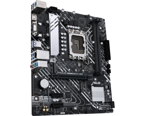 Материнская плата ASUS PRIME B660M-K D4, Socket LGA 1700, Intel B660, 2xDDR4, 4xSATA, 2xM.2, 1xPCI-E 4.0 x16, 2xPCI-E x1, 1xHDMI, 1xVGA, 1x 1Gb LAN, 4xUSB-A 3.2 Gen 1, 2xUSB-A 2.0, 3x3.5 мм, 7.1, mATX