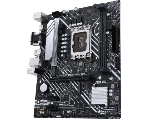 Материнская плата ASUS PRIME B660M-K D4, Socket LGA 1700, Intel B660, 2xDDR4, 4xSATA, 2xM.2, 1xPCI-E 4.0 x16, 2xPCI-E x1, 1xHDMI, 1xVGA, 1x 1Gb LAN, 4xUSB-A 3.2 Gen 1, 2xUSB-A 2.0, 3x3.5 мм, 7.1, mATX