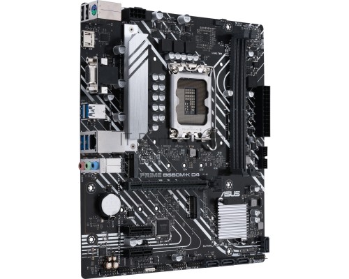 Материнская плата ASUS PRIME B660M-K D4, Socket LGA 1700, Intel B660, 2xDDR4, 4xSATA, 2xM.2, 1xPCI-E 4.0 x16, 2xPCI-E x1, 1xHDMI, 1xVGA, 1x 1Gb LAN, 4xUSB-A 3.2 Gen 1, 2xUSB-A 2.0, 3x3.5 мм, 7.1, mATX