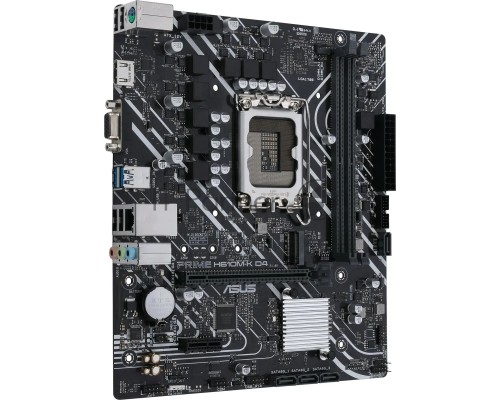 Материнская плата ASUS PRIME H610M-K D4, LGA 1700, Intel H610, 2xDDR4, 4xSATA, 1xM.2, 1xPCI-E 4.0 x16, 1xPCI, 1xHDMI, 1xVGA, 1x 1Gb LAN, 2xUSB-A 2.0, 2xUSB-A 3.2 Gen 1, 3x3.5 мм, 7.1, Micro-ATX