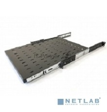 Полка выдвижная Hyperline TSS3-600-RAL9004 c 19'' креплением, глубина 600 мм, нагрузка до 20 кг, для шкафов TTB глубиной 800-1200мм, цвет черный (RAL 9004)