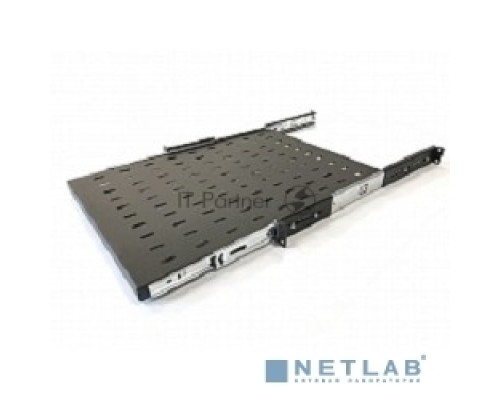 Полка выдвижная Hyperline TSS3-600-RAL9004 c 19'' креплением, глубина 600 мм, нагрузка до 20 кг, для шкафов TTB глубиной 800-1200мм, цвет черный (RAL 9004)
