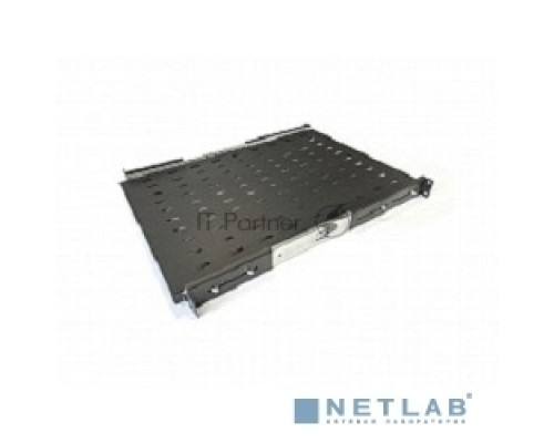 Полка выдвижная Hyperline TSS3-600-RAL9004 c 19'' креплением, глубина 600 мм, нагрузка до 20 кг, для шкафов TTB глубиной 800-1200мм, цвет черный (RAL 9004)