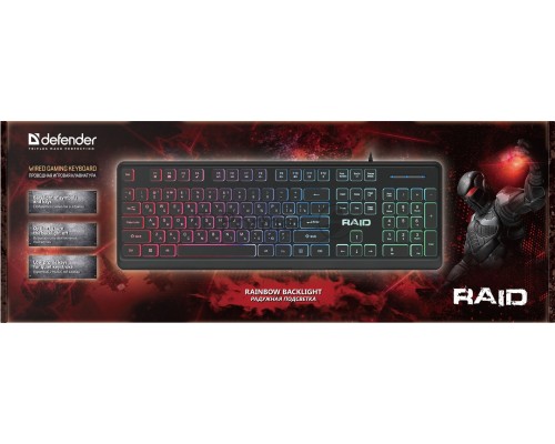 Клавиатура DEFENDER USB RAID GK-778DL RU 45778