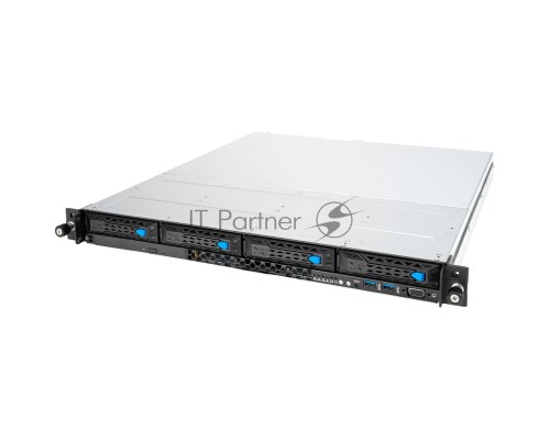 Платформа Asus RS300-E11-RS4 1U, LGA1200, 4xDDR4, 4x3.5 (1xSFF8643, 2xOcuLink on the backplane,), DVDRW, 2x1GbE, 1xM.2 SATA/PCIE 2280, optional ASMB10-iKVM, HDMI (from CPU), 2x450W