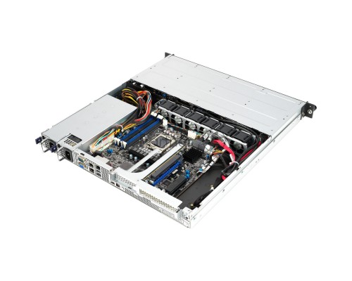 Платформа Asus RS300-E11-RS4 1U, LGA1200, 4xDDR4, 4x3.5 (1xSFF8643, 2xOcuLink on the backplane,), DVDRW, 2x1GbE, 1xM.2 SATA/PCIE 2280, optional ASMB10-iKVM, HDMI (from CPU), 2x450W