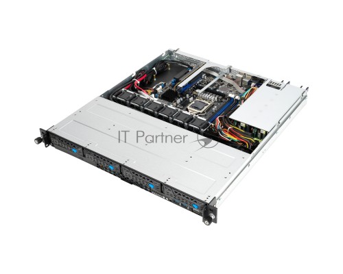 Платформа Asus RS300-E11-RS4 1U, LGA1200, 4xDDR4, 4x3.5 (1xSFF8643, 2xOcuLink on the backplane,), DVDRW, 2x1GbE, 1xM.2 SATA/PCIE 2280, optional ASMB10-iKVM, HDMI (from CPU), 2x450W