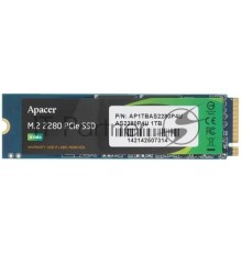 Накопитель SSD Apacer 1TB AS2280P4U M.2 PCIe Gen3x4, R3500/W3000 Mb/s, MTBF 1.8M, 3D NAND, NVMe, Retail (AP1TBAS2280P4U-1)