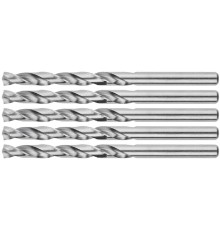 Сверла по металлу HSS шлифованные, угол заточки 135°, 6,5 x 101 мм (5 шт.) [35698М]