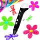 Ручка 3D Cactus CS-3D-PEN-C-BK + CS-3D-PLA-12x10M PLA ABS LCD черный
