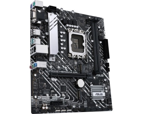 Материнская плата ASUS PRIME H610M-A D4-CSM, LGA 1700, Intel H610, 2xDDR4, 4xSATA, 2xM.2, 1xPCI-E 4.0 x16, 1xPCI-E x1, 1xDisplayPort, 1xD-Sub, 1xHDMI, 1x 1Gb LAN, 4xUSB-A 2.0, 2xUSB-A 3.2 Gen 1, 7.1, mATX
