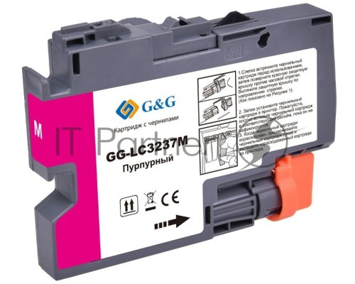 Картридж струйный G&G GG-LC3237M пурпурный (18.4мл) для Brother HL-J6000DW/J6100DW