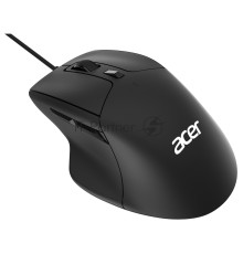 Мышь проводная Acer OMW130 черный, 3600 dpi, USB, кнопки - 6