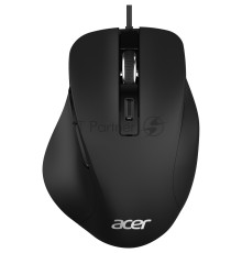 Мышь проводная Acer OMW120 черный, 2000 dpi, USB, кнопки - 6