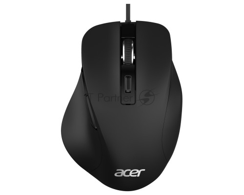 Мышь проводная Acer OMW120 черный, 2000 dpi, USB, кнопки - 6