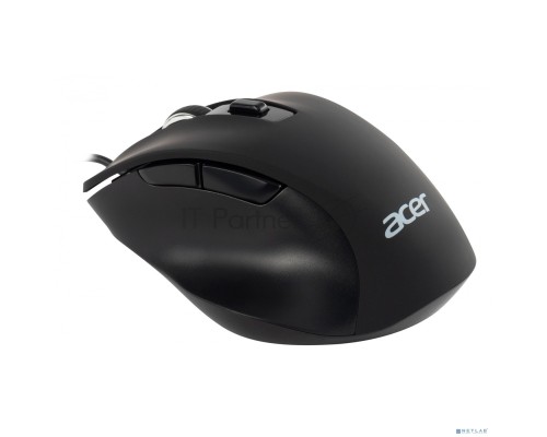 Мышь проводная Acer OMW120 черный, 2000 dpi, USB, кнопки - 6
