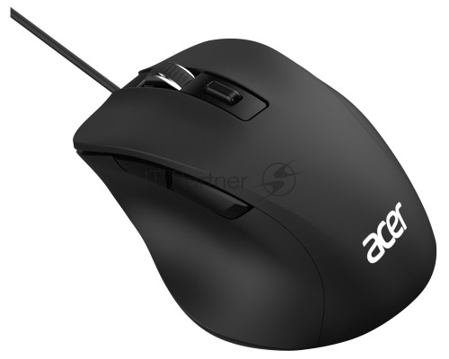 Мышь проводная Acer OMW120 черный, 2000 dpi, USB, кнопки - 6