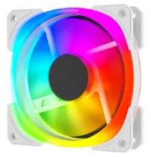 Вентилятор Powercase (CM21-14W ARGB) White 140x140x25мм (PWM, 100шт./кор, 4pin +ARGB Sync, 800-1500±10% об/мин) Bulk
