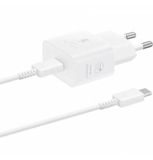 Сетевое зарядное устройство Samsung EP-T2510,  USB type-C,  USB type-C,  25Вт,  3A,  белый [ep-t2510xwegeu]