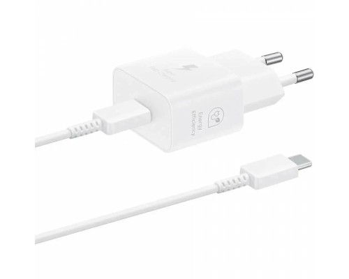 [Аксессуар] Сетевое зарядное устройство Samsung EP-T2510,  USB type-C,  USB type-C,  25Вт,  3A,  белый [ep-t2510xwegeu]