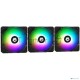 Вентилятор ID-COOLING TF-12025-ARGB-TRIO (3 in 1) 120x120x25мм (20шт./кор, PWM, резиновые углы, ARGB, 500-1500об/мин) BOX