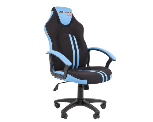 [Офисные кресла] Офисное кресло Chairman game 26 Россия черн.голубой New (7156517)