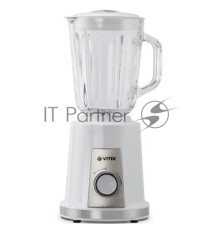 Блендер Vitek VT-8516 (MC) белый/серебро 1. Максимальная мощность 1000 Вт 2. Стеклянный кувшин объемом 1,5 л 3. 2 скоростных режима + режим PULSE