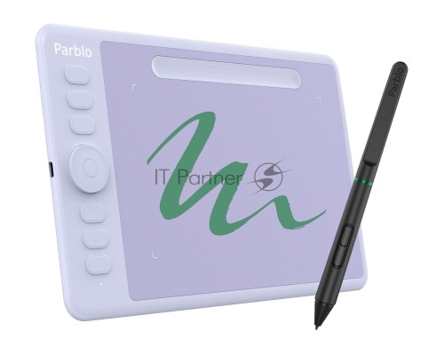 Графический планшет Parblo Intangbo S USB Type-C пурпурный