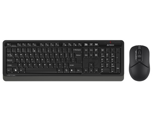 Клавиатура + мышь A4Tech Fstyler FG1012 клав:черный/серый мышь:черный USB беспроводная Multimedia