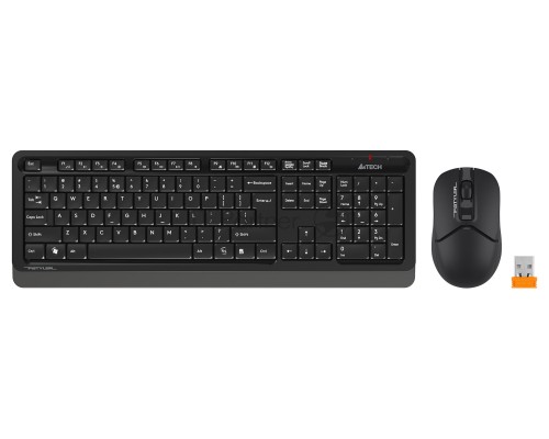 Клавиатура + мышь A4Tech Fstyler FG1012 клав:черный/серый мышь:черный USB беспроводная Multimedia
