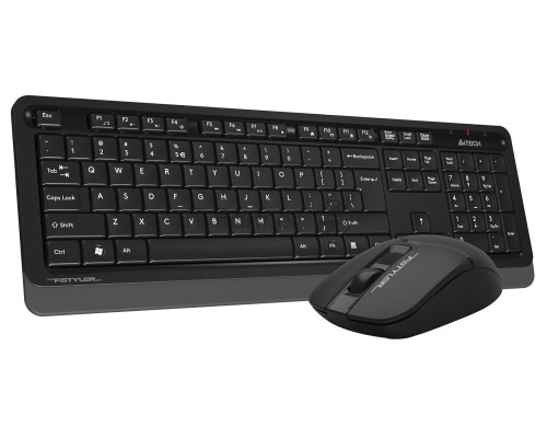 Клавиатура + мышь A4Tech Fstyler FG1012 клав:черный/серый мышь:черный USB беспроводная Multimedia
