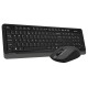Клавиатура + мышь A4Tech Fstyler FG1012 клав:черный/серый мышь:черный USB беспроводная Multimedia