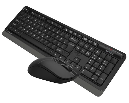 Клавиатура + мышь A4Tech Fstyler FG1012 клав:черный/серый мышь:черный USB беспроводная Multimedia