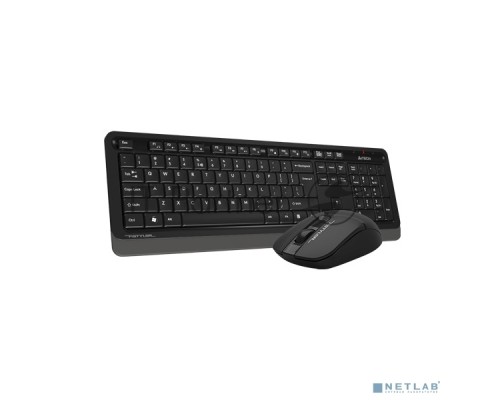 Клавиатура + мышь A4Tech Fstyler FG1012 клав:черный/серый мышь:черный USB беспроводная Multimedia