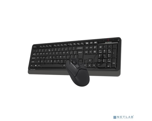 Клавиатура + мышь A4Tech Fstyler FG1012 клав:черный/серый мышь:черный USB беспроводная Multimedia