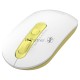 Мышь A4Tech Fstyler FG20 Daisy белый/желтый оптическая (2000dpi) беспроводная USB (4but)