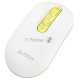 Мышь A4Tech Fstyler FG20 Daisy белый/желтый оптическая (2000dpi) беспроводная USB (4but)