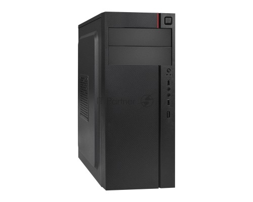 Компьютерный корпус Miditower ExeGate AA-440-AA350 (ATX, AA350 8 см, 2*USB, аудио)