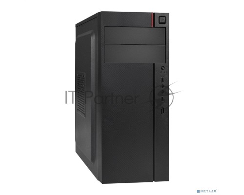 Компьютерный корпус Miditower ExeGate AA-440-AA350 (ATX, AA350 8 см, 2*USB, аудио)