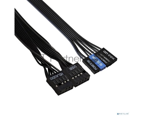 Компьютерный корпус Miditower ExeGate AA-440-AA350 (ATX, AA350 8 см, 2*USB, аудио)